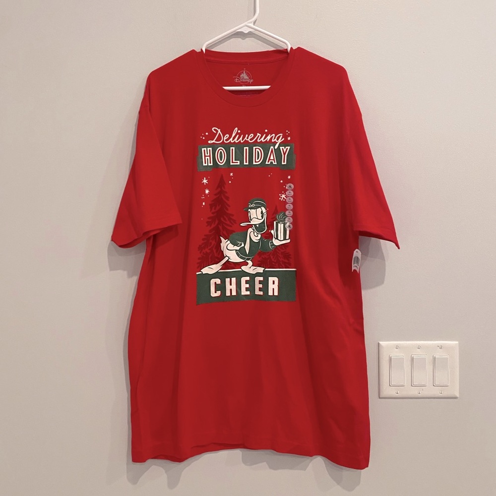 Disney Donald Duck Holiday T-Shirt - XL